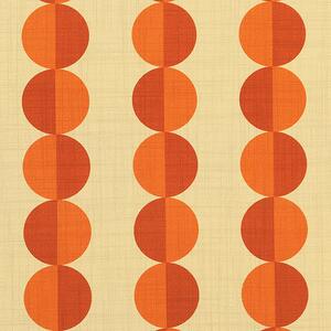 ANTE DECOR Valencia Printed Cotton Fabric Burnt Umber