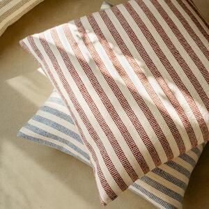 Rust Red Pembroke Stripe Wool Cushion Cover | 50 x 50cm | Piglet in Bed