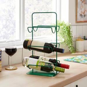 Elements Metal Wine Rack Green