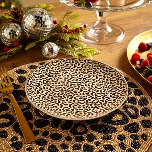 Leopard Print Ceramic Side Plate MultiColoured