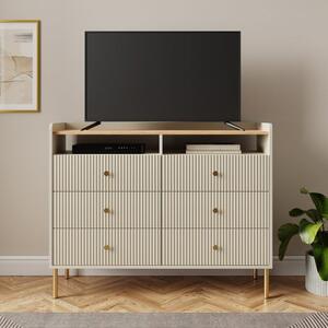 Georgi 6 Drawer Chest, Natural