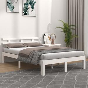 Bed Frame without Mattress White 120x190 cm Small Double