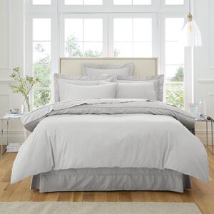 Dorma 500 Thread Count 100% Cotton Sateen Silver Duvet Cover Silver