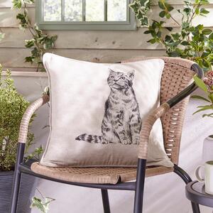Cat Square Outdoor Cushion MultiColoured