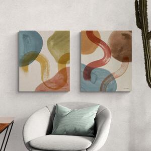 Set of 2 Bits & Bobs Canvases MultiColoured