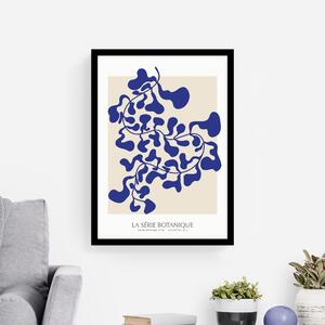 La Serie Botanique Framed Print Blue