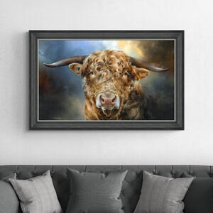 Mighty Bull Framed Print MultiColoured