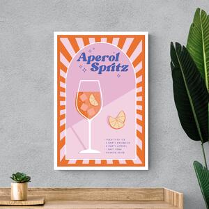 Aperol Spritz Framed Print Pink