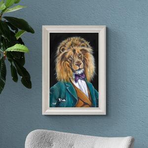 Sir Charles the Lion Framed Print MultiColoured