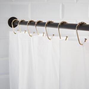 Pack of 12 Open Shower Curtain Rings Gold