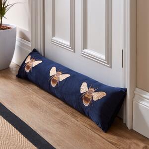 Bees Draught Excluder Navy Navy