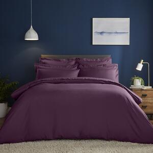 Fogarty Soft Touch Duvet Cover and Pillowcase Set Plum Purple