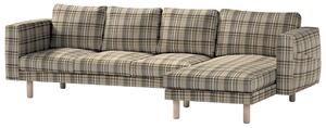 Norsborg 4-seat sofa with chaise longue cover