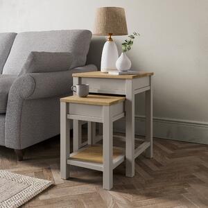 Olney Nest of Tables with Storage Beige