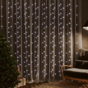 LED Curtain Fairy Lights 3x3m 300 LED Cold White 8 Function