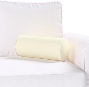 Velvety bolster cushion with piping