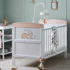 Obaby Grace Inspire Guess I Can Hop Cot Bed White