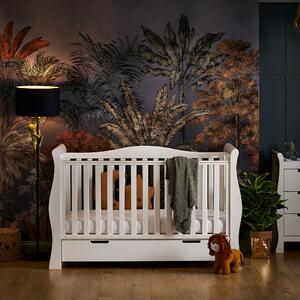 Obaby Stamford Luxe Cot Bed Pine White