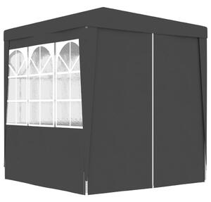 Professional Party Tent with Side Walls 2x2 m Anthracite 90 g/m?