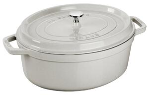 STAUB Staub White Truffle casserole oval 8 l