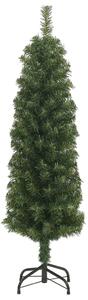 Slim Artificial Christmas Tree with Stand Green 150 cm PVC