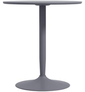 HOMCOM Round Dining Table, Modern Dining Room Table with Steel Base, Non-slip Foot Pad, Space Saving Small Dining Table, Grey Aosom UK