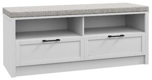 HOMCOM Entryway Bench: Padded Seating with Storage Drawers, Hallway Organiser, Beige Aosom UK