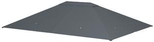 Outsunny Gazebo Canopy Replacement Cover 3 x 4m, Top Cover Only, Water-Resistant, Dark Grey