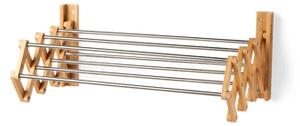Wall drying rack - Bamboo/iron. 54.5 x 10 x 21.5 cm. - Nature - Søstrene Grene