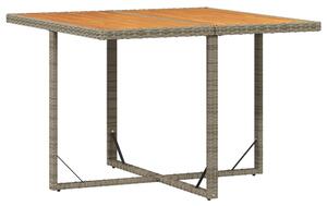 Lorento Garden Wood Grain Dining Table in Grey