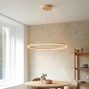 Endon 110958 Staten LED Ceiling Pendant Light In French Gold With White Silicone Diffuser