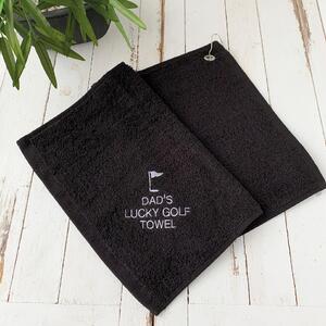 Dad's Golf Towel Black