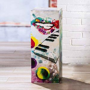 Bolivia Metal Decorative Pillar In Multicolored