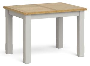 Lundy Grey Extending Dining Table, Oak Top | Roseland