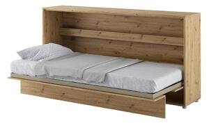 Cadillac Horizontal Wall Wooden Single Bed In Artisan Oak