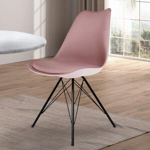 Fusion Living Soho Plastic Dining Chair Blush