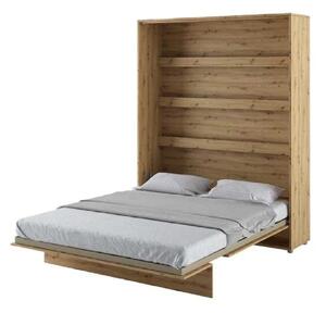 Vashon Vertical Wall Wooden King Size Bed In Artisan Oak