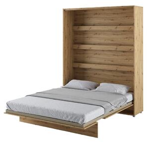 Vashon Vertical Wall Wooden Super King Size Bed In Artisan Oak