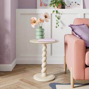 Fifi Twisted Wooden Base Side Table