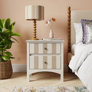 Beatrice Wide 2 Drawer Bedside Table