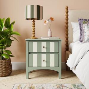 Beatrice Wide 2 Drawer Bedside Table