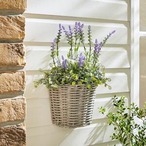 Artificial Lavender in Wall Mounted Planter