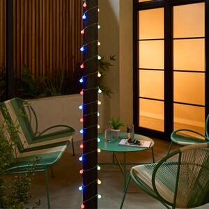 30 LED Solar Glow Multicoloured String Lights