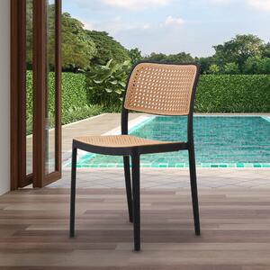 Fusion Living Plastic Cafe Dining Chair