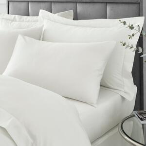 Hotel Cotton 230 Thread Count Sateen Standard Pillowcase Pair Cream