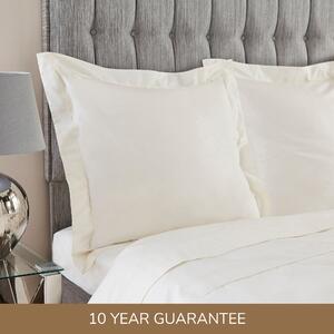 Dorma Egyptian Cotton 400 Thread Count Percale Continental Pillowcase White