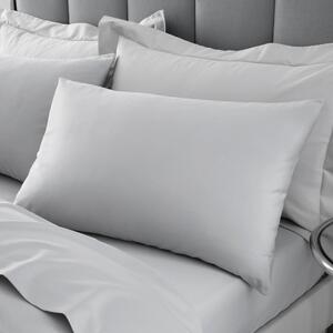 Hotel Cotton 230 Thread Count Sateen Standard Pillowcase Pair Grey