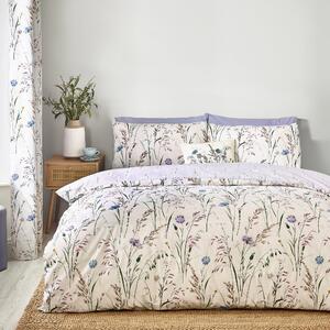 Catherine Lansfield Grasmere Floral Reversible Duvet Cover Bedding Set Lilac