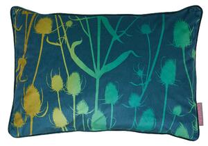 Clarissa Husle Teasel 40cm x 60cm Filled Cushion Peacock