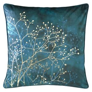 Clarissa Husle Gypsophila Stem 50cm x 50cm Filled Cushion French Navy